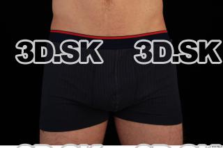 Lower body of Ross in black underwear 0001